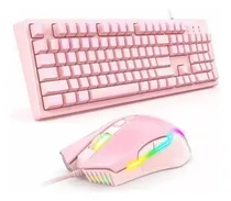 Comprar Teclado Gamer Rosado Más Máuse Onikuma (g25 +cw905)