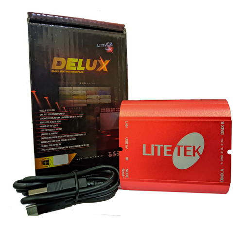 Interface Control De Iluminación Deluxe Dmx 1024 Lite Tek