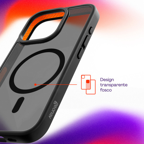 Capa Anti-impacto Magsafe Fosco iPhone 15 Pro Geonav