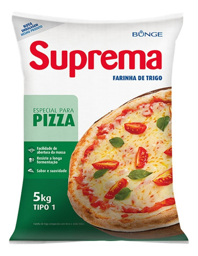 Farinha de Trigo Tipo 1 para Pizza Suprema Pacote 5kg
