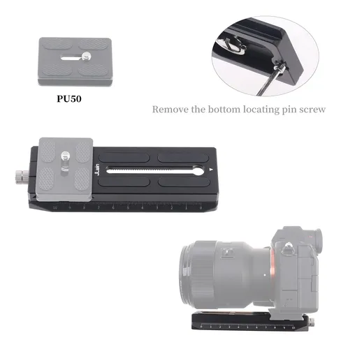 Placa Base Liberación Rápida Para Dji Ronin Rs2 Rsc2 Rs3 Pro