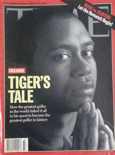Revista Time En Ingles,tiger Woods, Bush Vs Clinton