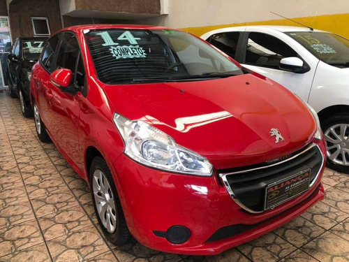 Peugeot 208 1.5 Active Flex 5p - Completo - 2014 - Vermelho