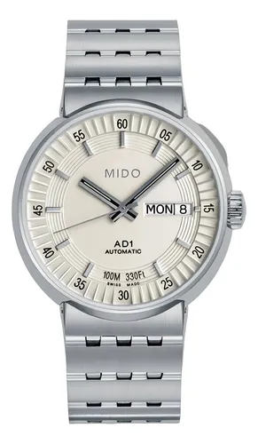 Reloj mido hombre plateado hotsell