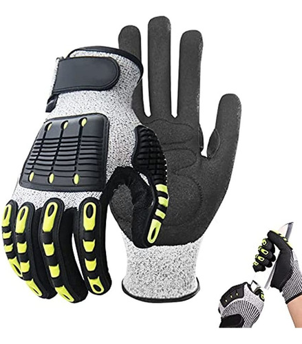 Guantes De Trabajo Mecánicos Con Diseño Tpr Antivibraciones