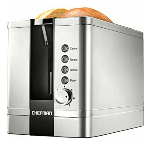 Chefman, Tostador De Pan, Acero Inoxidable