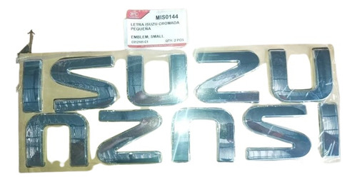 Letras Isuzu Cromadas Pequeñas 