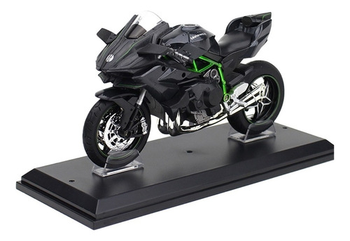 Kawasaki Ninja H2r Racing Motorcycle Series Miniature Metal