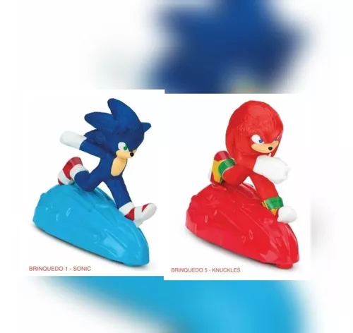 Boneco Knuckles Sonic 2 Mc Donalds Lanchefeliz Brinquedo 5