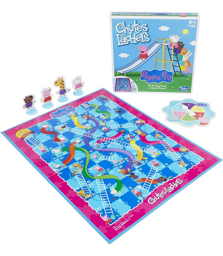 Chutes Y Escaleras: Juego De Mesa Peppa Pig Edition Para Niñ