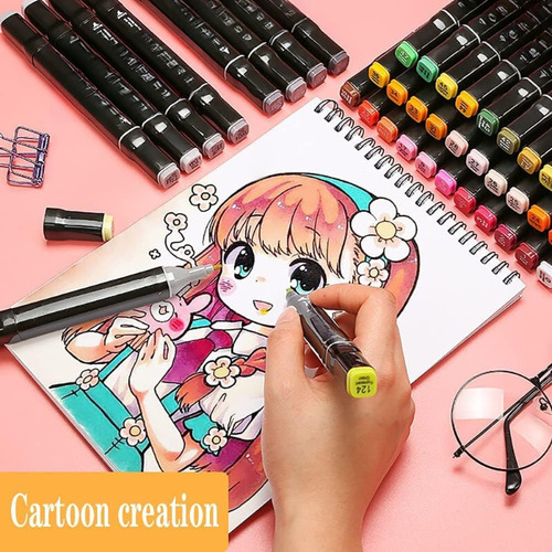 Set De 48 Rotuladores De Doble Punta Para Dibujar