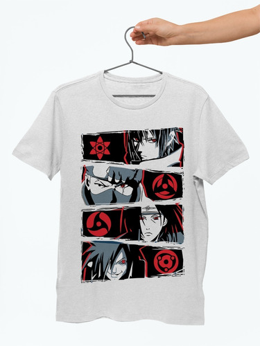 Camiseta T-shirt Naruto Sharingan - Uchiha / Unissex