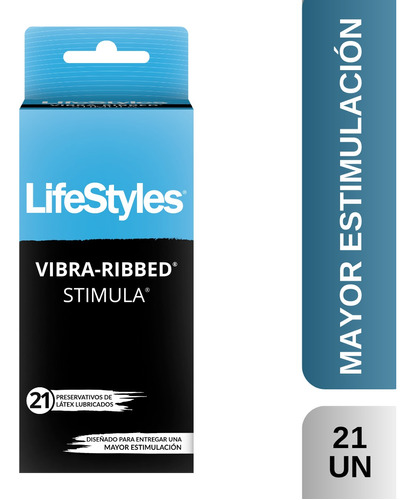 Lifestyles Vibra Ribbed-stimula X 21