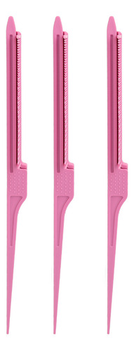 Peine Con Detalles De Pinza Para El Pelo, 3 Piezas, Dientes