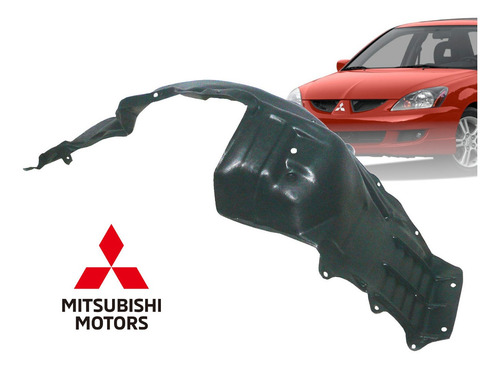 Imagen 3 de 3 de Guardabarro Delantero Izquierdo Mitsubishi Lancer (2005-14)