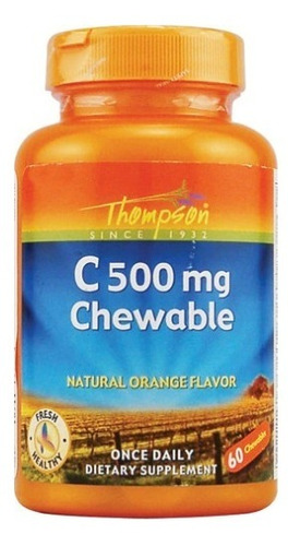 Vitamina C 500mg 60 Tabletas Masticables 