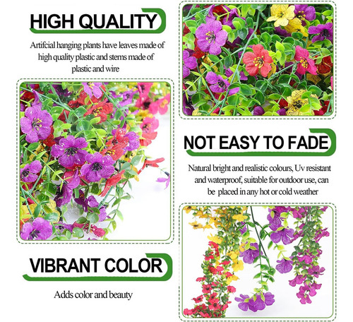 Flores Artificiais Penduradas De Glória Da Manhã, Realistas