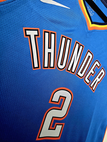 Jersey Nba Okc Thunder Icon Shai Gilgeous Alexander Azul