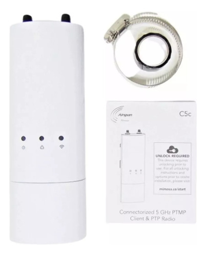Mimosa C5c 5ghz 20dbi 2x2 Mu-mimo Client Radio Com Poe