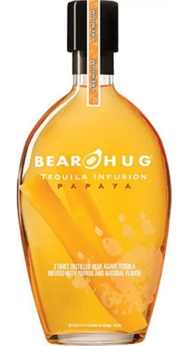 Imagen 1 de 4 de Tequila Bear Hug Infusion Papaya 1000ml