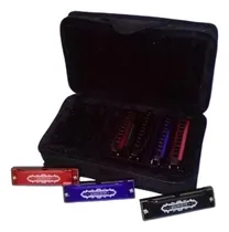 Comprar Set De 7 Armonicas Diatonicas Golden Cup De Cobre + Estuche