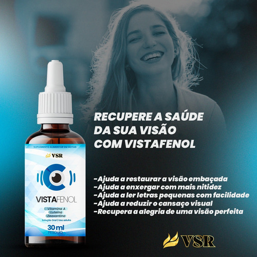3 Pote Vistafenol 30ml - Frete Grátis - Vista Fenol