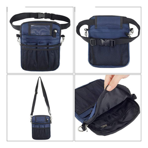 2 Pacote De Enfermeira Com Suporte De Fita, Azul Escuro