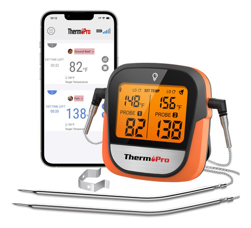 Thermopro Tp902 - Termmetro Digital Inalmbrico Para Carne De