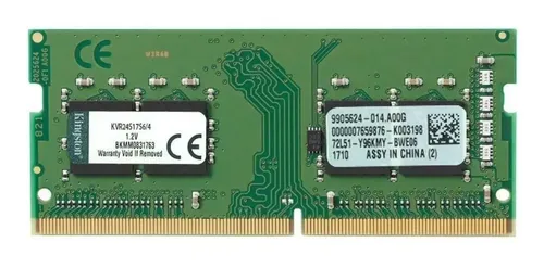 Memória Ram Valueram 4gb 1 Kingston Kvr24s17s6/4 | Parcelamento