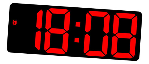 Reloj De Pared Digital Reloj Despertador Led Escritorio Rojo