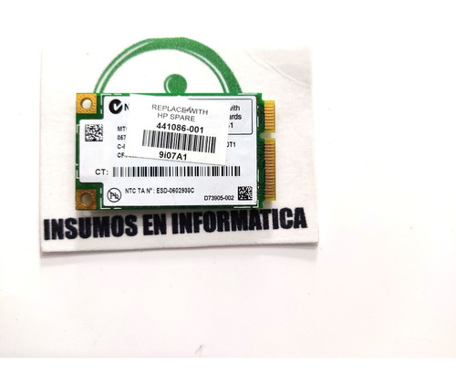 Tarjeta Wifi Hp Presario Cq60 422dx