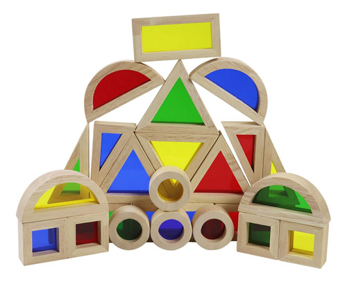 Rainbow Stacking Blocks Color Reflection Building Blocks