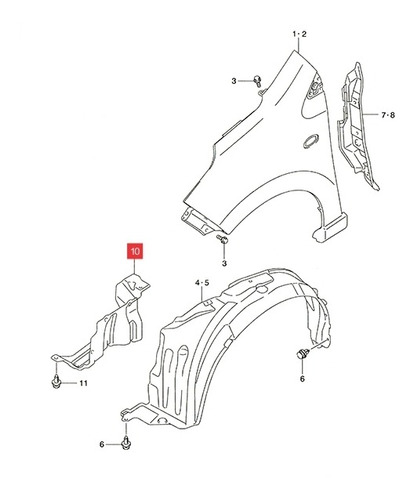 Buche Delt. Interior Izq. Suzuki Celerio 2010-15