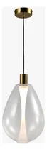 Comprar Pendente Thunder Led Ø30x40cm Dourado E Vidro Transparente 2