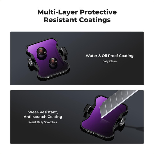 Kit De Filtros Nd K&f Concept Upgrade, Paquete De 4 Unidades