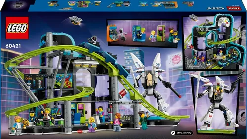 City - Parque de montanha-russa Robot World 60421 986 peças em
