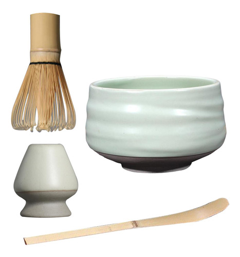 Kits De Batidor Matcha Japonés, Soporte De Batidor Verde