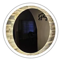 Comprar Espejo Redondo 60 Cm Con Luz Led Cálida\u002Ffría Con Touch Y 3 Luces -fría Cálida Y Neutra-