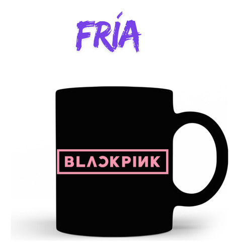 Taza De Blackpink | Mágica 3d Rosa Claro Black Pink