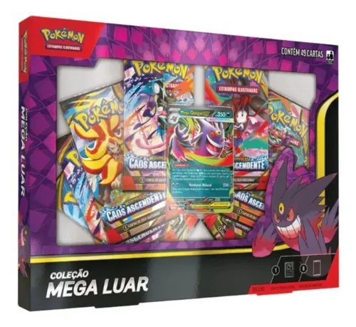 Pokémon Box Coleção Mega Luar Mega Gengar Ex Megaevolução Pokémon Estampas Ilustradas Português