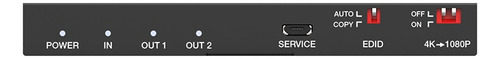 Splitter Hdmi 1x2 4k@60hz Epcom 18gbps Hdr 4:4:4 Epc-b12sa