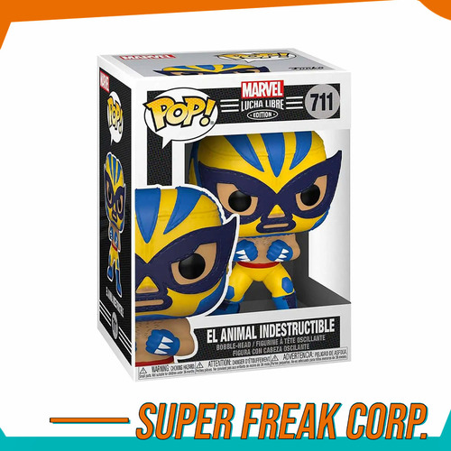 Funko Lucha Wolverine Animal Indestructible Caja Lastimada