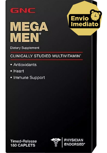 Multivitaminico Mega Men 180 Tabletes Gnc - P.entrega !