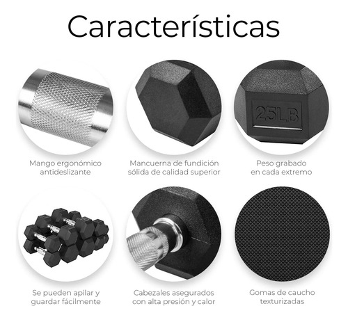 Juego De Mancuernas De 11.34 Kg 2 Pesas De Acero Inoxidable