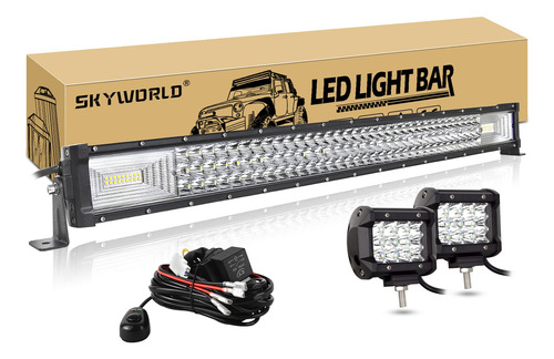 Skyworld Barra De Luz Led Todoterreno De 32 Pulgadas, Recta,