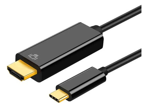 Cable Tipo C Macho A Hdtv Hdmi Macho 4k X 2k Uhd 1.5m Negro