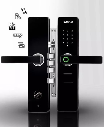 Cerradura Chapa Electrónica App Digital Ttlock-k7 Alarma Negro