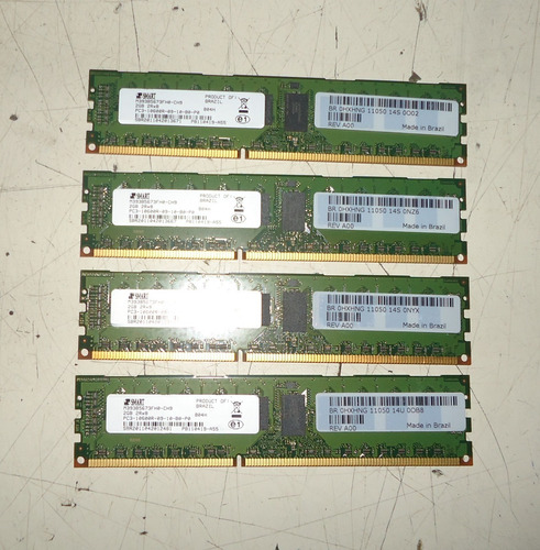 4 Memórias Smart 2gb Pc3-10600r M393b5673fh0-ch9 Ref:189fdfs (Usado)