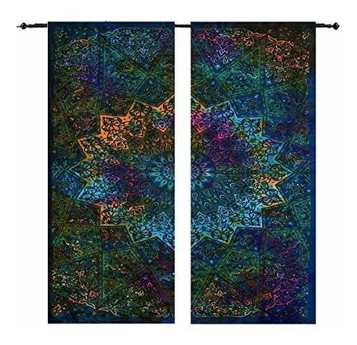 Gdonline Star Mandala, Cortinas Para Ventana De Dormitorio, 