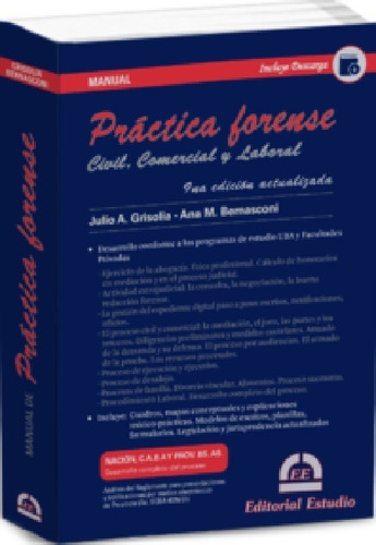 Manual De Práctica Forense Grisolia | Envío gratis